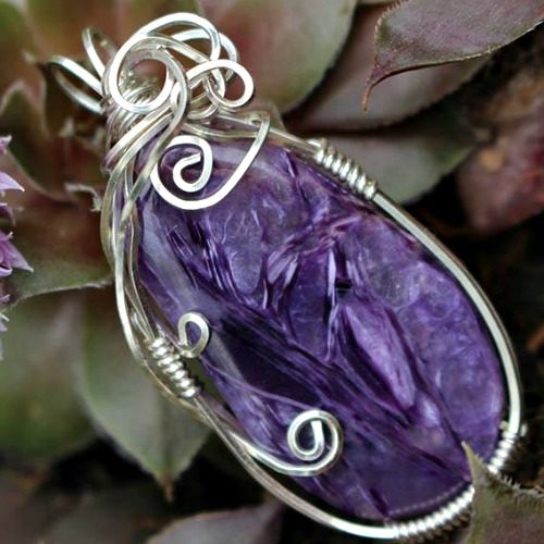 Wire Wrapped Jewelry | Natural Stone Pendants by Martie Rohr