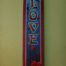 Love affirmation banner with roses, beautiful and silky-soft, printed in full vivid color on sheer, flowing knit polyester. Looks like silk, durable.