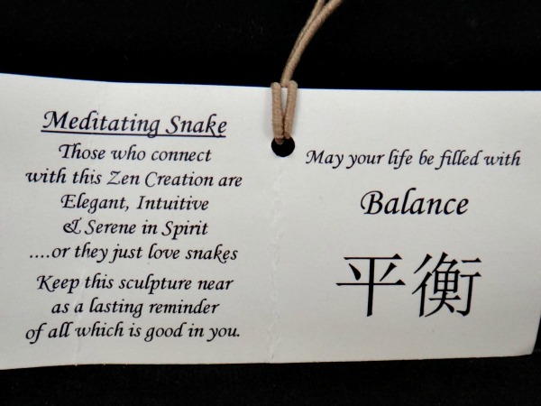 snake balance