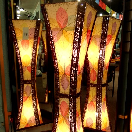 Fossilized Leaf Lamps | Fair Trade | Eco Friendly