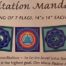 These beautiful lotus meditation mandalas can be used as a focal point. To be the jewel lotus flower unfolding is the highest goal. Om Mani Padme Hum