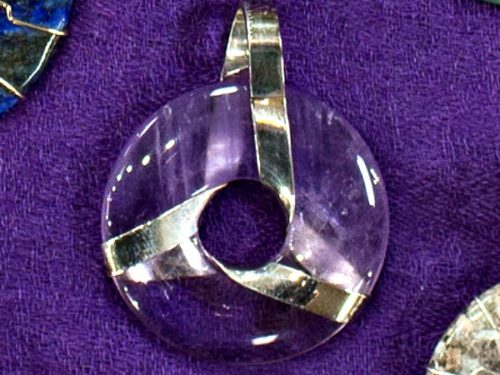 trinity amethyst quantum pendant