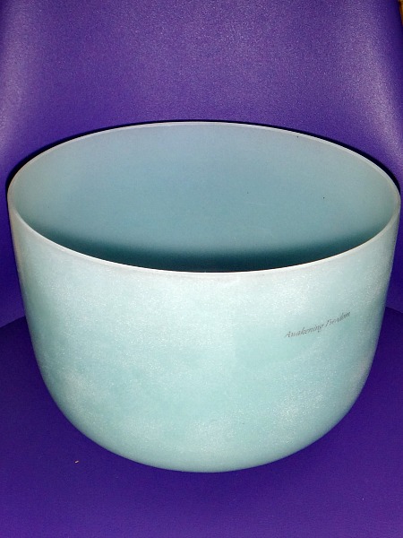 Turquoise Crystal Bowl